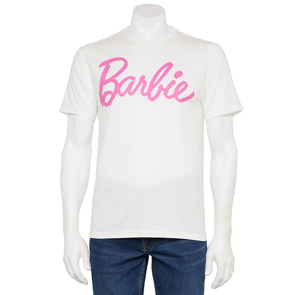 Men's Short Sleeve Barbie Graphic Tee - White (L)