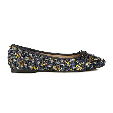London Rag Florent Women's Sequin Ballerina Flats