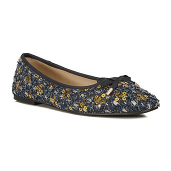 London Rag Florent Women's Sequin Ballerina Flats