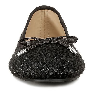 London Rag Ziggy Women's Animal Print Ballerina Flats