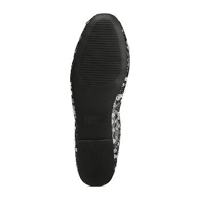London Rag Lysander Women's Sequin Sheer Ballet Flats