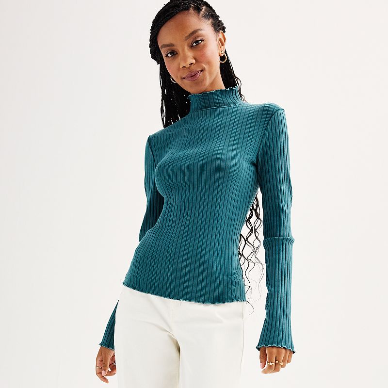 Kohls ribbed sale turtleneck