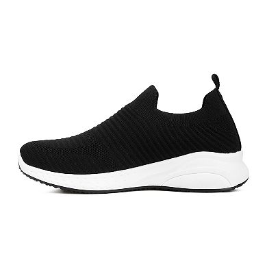 London Rag Jafna Women's Knitted Slip-On Sneakers