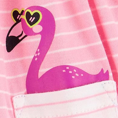 Baby Girl Carter's Flamingo Sunsuit Dress