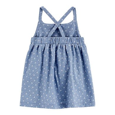 Baby Girl Carter's Polka Dot Bee Sleeveless Dress