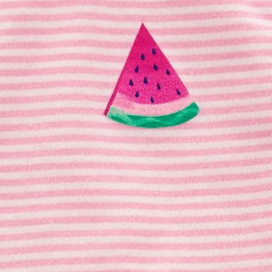 Baby Girl Carter's 2-Piece Watermelon Top & Bike Short Set