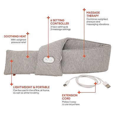 Sharper Image Calming Heat™ Massaging Neck Wrap