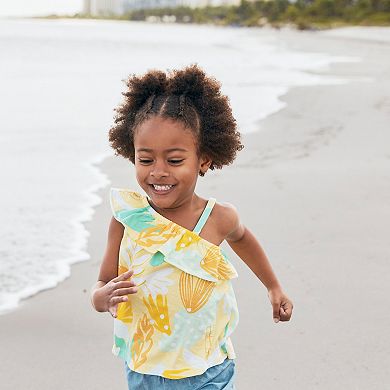 Toddler Girl Carter's 2-Piece Floral Tank Top & Shorts Set