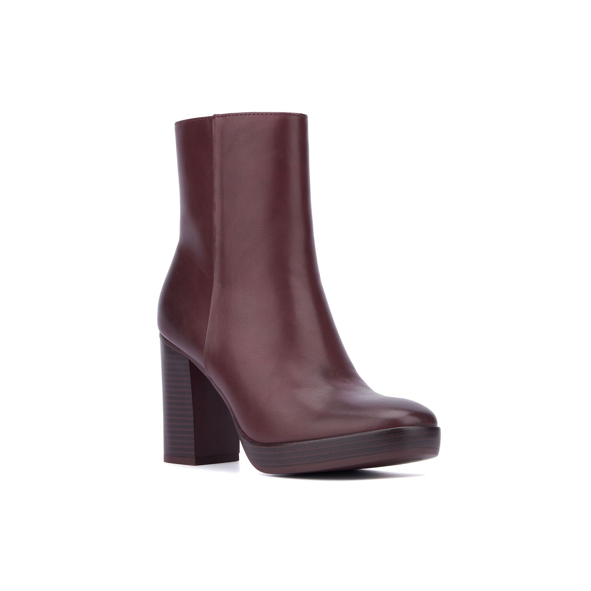 New York & Company Fay Womens Ankle Booties, Size: 7.5, Red