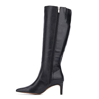 New York & Company Women's Faux-Lizard Boots