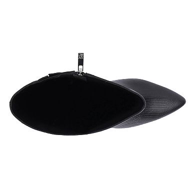 New York & Company Women's Faux-Lizard Boots