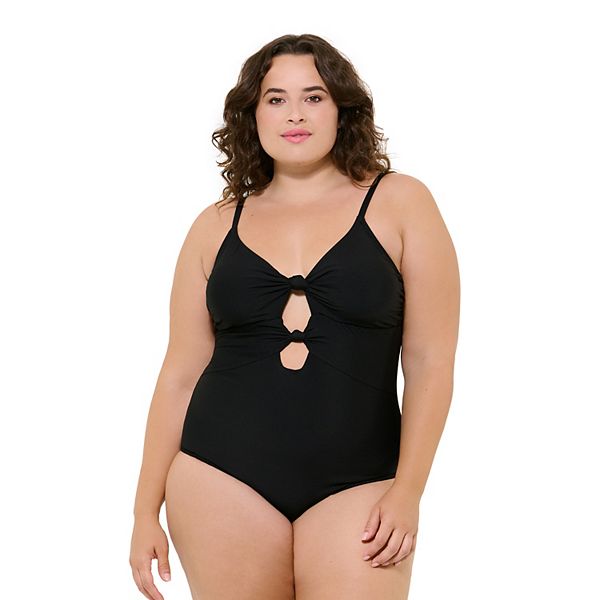 Kohl's plus best sale size bathing suits