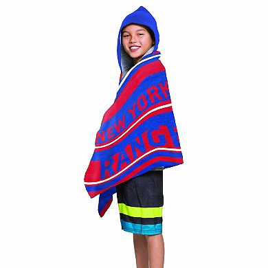 NHL New York Rangers Youth Hooded Beach Towel