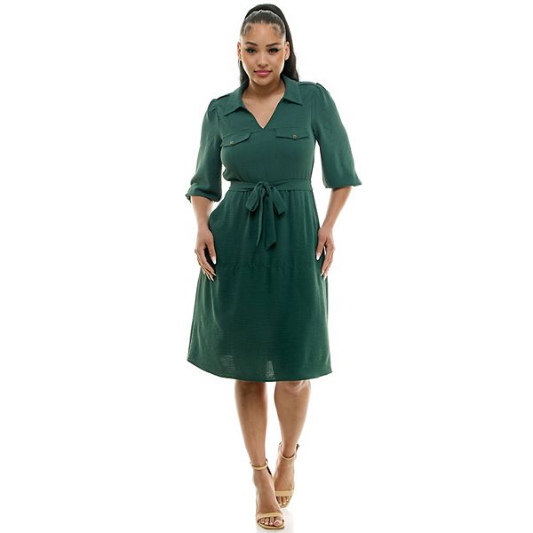 Women's Luxology Cargo Pocket Belted Shirtdress