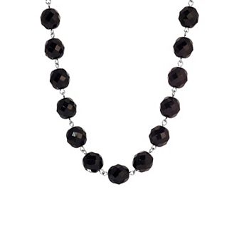 1928 Faceted Glass Bead Strand Necklace