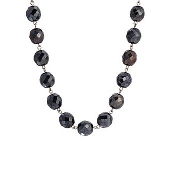 1928 Faceted Glass Bead Strand Necklace