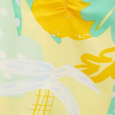 Carter's 2pc Kid Girl Palm Print Top & Shorts Set main image 1