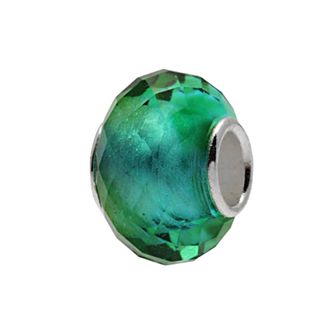 Individuality Beads Sterling Silver Multifaceted Glass Bead