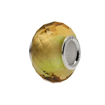 Individuality Beads Sterling Silver Multifaceted Glass Bead