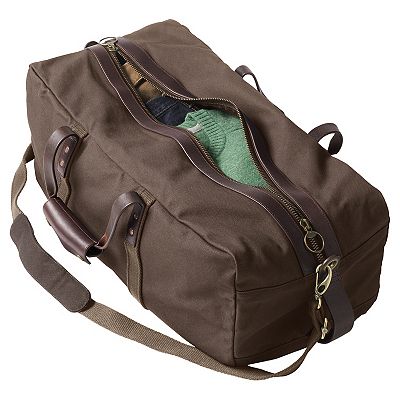 Lands end waxed canvas duffle bag sale