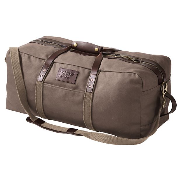 Lands end waxed canvas travel duffle bag new arrivals