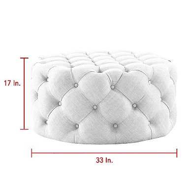 Chiara Cocktail Ottoman Tufted Allover