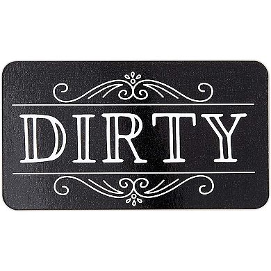 Double Sided Dishwasher Magnet Sign, Dirty, Clean (3.5 x 2 Inches)