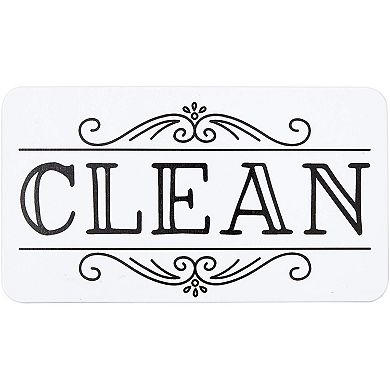 Double Sided Dishwasher Magnet Sign, Dirty, Clean (3.5 x 2 Inches)