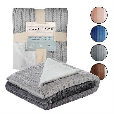 Laine Throw Sherpa Blanket Super Soft