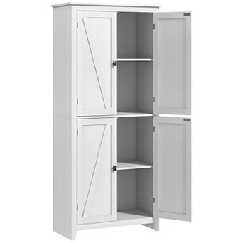 HOMCOM 72inch Modern Kitchen Pantry, Pantry Organizer w/ 4 tier Shelving