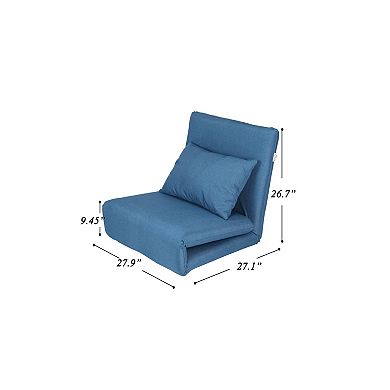 Relaxie Flip Chair Sleeper Dorm Bed Couch Lounger Sofa