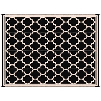 Outsunny Outdoor Rug, 9ft x 12' Plastic Rug &