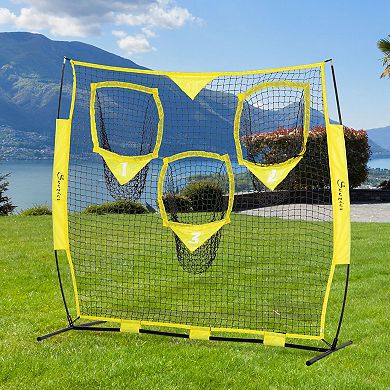 Portable Soccer Goal Target Net With Bag, Soccer Training Equipment For Accuracy