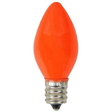 Pack of 25 Opaque Orange C7 Christmas Replacement Bulbs