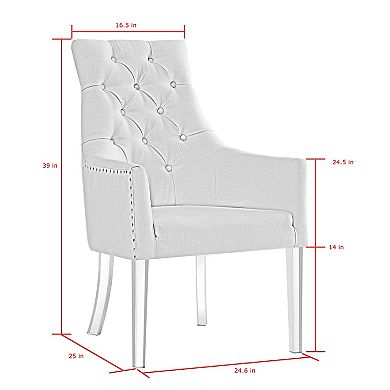 Steve Dining Chair Acrylic Leg