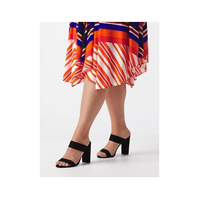DressBarn Women's Colorful Striped Dress - Plus
