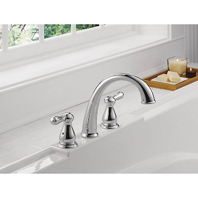 Delta Faucets Roman Two-Handle Bathroom Tub Faucet Trim Kit, Chrome (Trim Only)