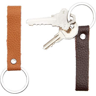 Leather Valet Keychains (2 Colors, 10 Pack)