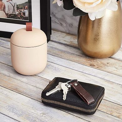 Leather Valet Keychains (2 Colors, 10 Pack)
