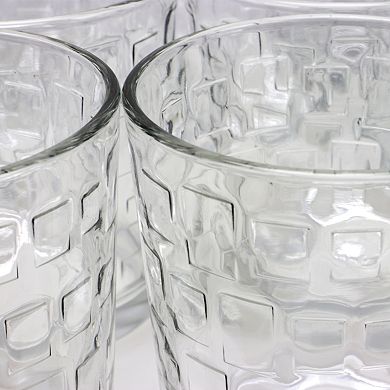Gibson Home Great Foundations 16 Piece Tumbler and Double Old Fashioned Glass Set