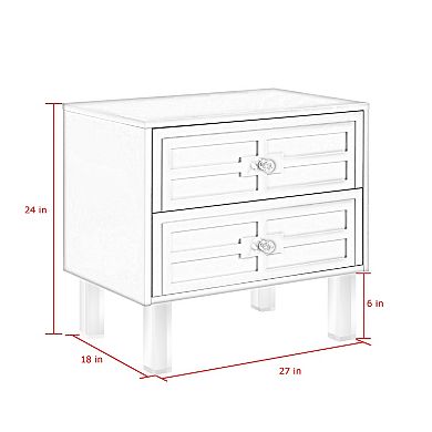 Crystal Side Table Lacquer-Finish