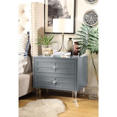 Crystal Side Table Lacquer-Finish