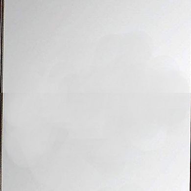 Transitional Style Mirror with Raised Wooden Frame, Brown and Silver