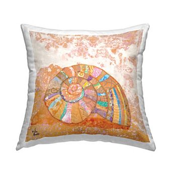 Stupell Home Decor Nautical Spiral Seashell Throw Pillow