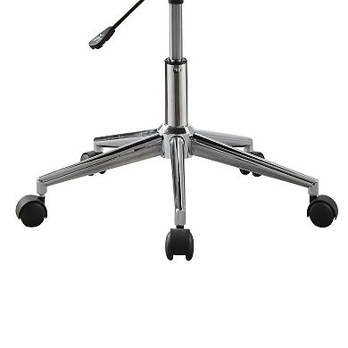 Contemporary Mid Back Desk Chair, Gray