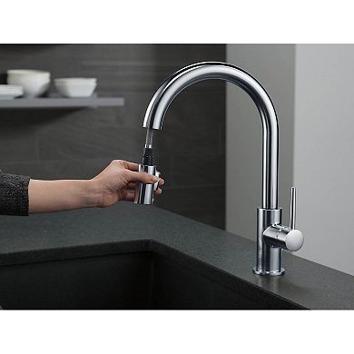 Delta Trinsic Single Handle Pull-Down Touch2O Kitchen Faucet, Arctic Stainless