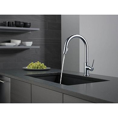 Delta Trinsic Single Handle Pull-Down Touch2O Kitchen Faucet, Arctic Stainless