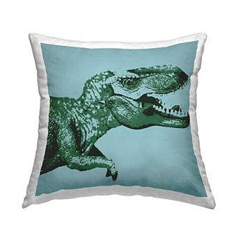 Stupell Home Decor Fierce Dinosaur Stencil Style T-Rex Throw Pillow