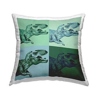 Stupell Home Decor Pop Style Dinosaur T-Rex Animal Throw Pillow
