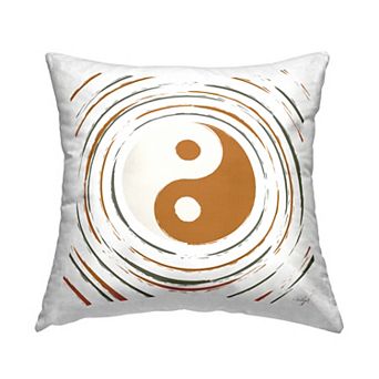 Stupell Home Decor Spiritual Yin Yang Symbol Shape Throw Pillow
